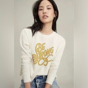 Anthropologie Novia Jonatan "Be Strong" Thermal Top Size L